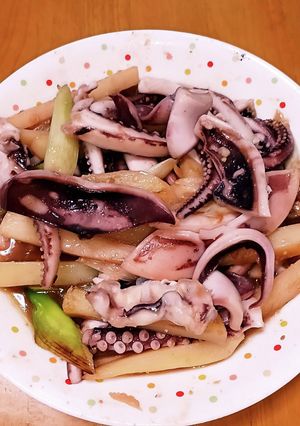 イカの一夜干しとじゃがいも味噌炒め-レシピのメイン写真