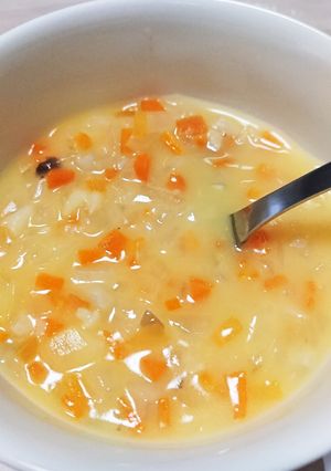 コーンスープの素で☆簡単野菜スープ-レシピのメイン写真