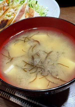 もずくと豆腐のおみそ汁-レシピのメイン写真