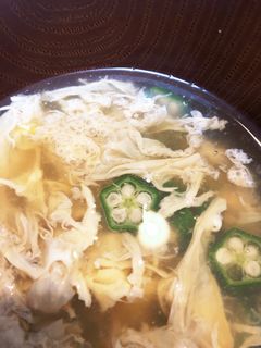 オクラとトウモロコシのスープ-レシピのメイン写真