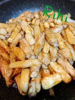 手羽中と長芋の甘辛煮-レシピのメイン写真