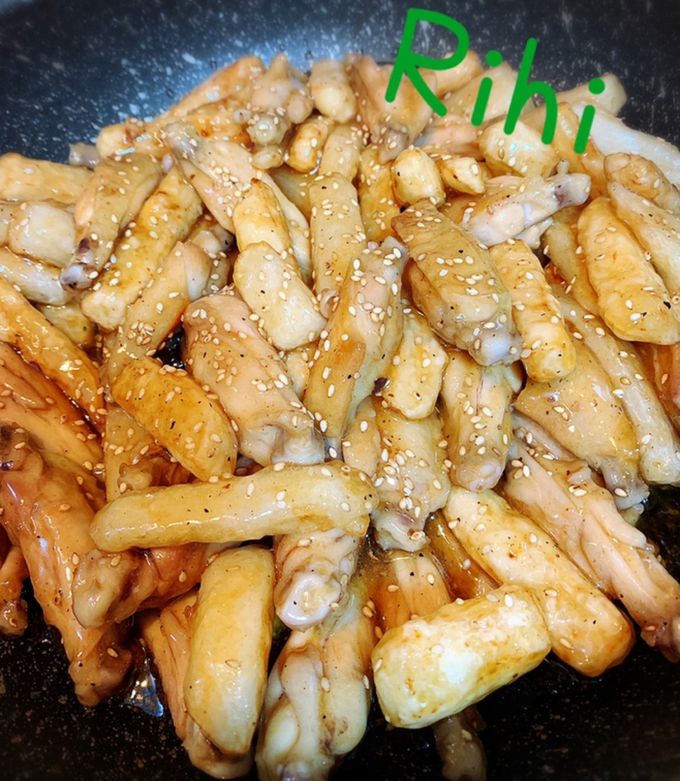 手羽中と長芋の甘辛煮 by Rihi※ 【クックパッド】 簡単おいしい