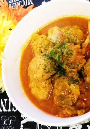 ◆肉団子とキャベツのトマトソース煮◆-レシピのメイン写真