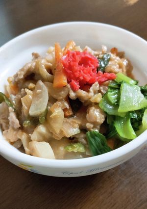30分で完成！豚汁風味の豚丼-レシピのメイン写真