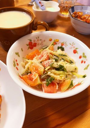 そうめんアレンジ！イタリアパスタ風サラダ-レシピのメイン写真