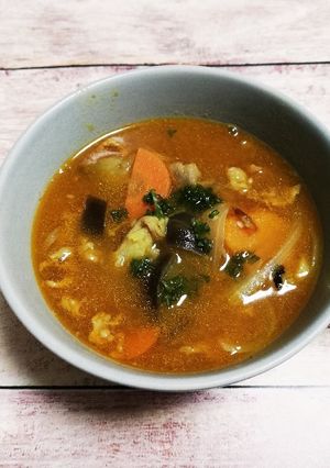 夏野菜カレースープ-レシピのメイン写真