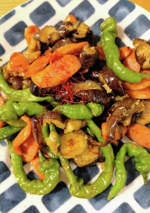 チョリソーで☆夏野菜のペペロンチーノ風-レシピのメイン写真