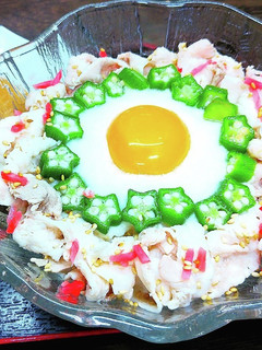豚しゃぶととろろ月見うどん-レシピのメイン写真
