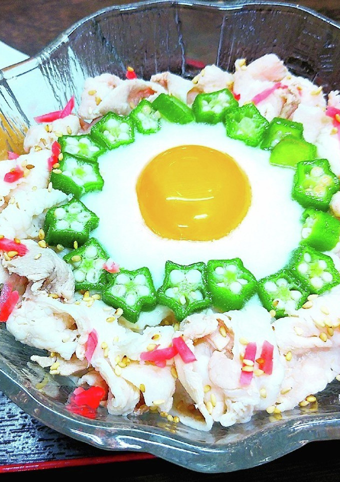 豚しゃぶととろろ月見うどん-レシピのメイン写真