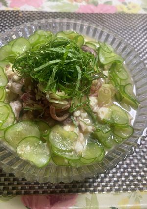 夏メニュー　ウルトラマンドの　冷や汁素麺-レシピのメイン写真