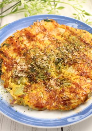 簡単！お好み焼き　サラダリメイク-レシピのメイン写真