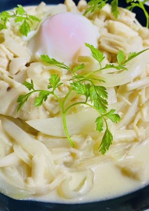 【豆乳】真っ白のクリームパスタ-レシピのメイン写真