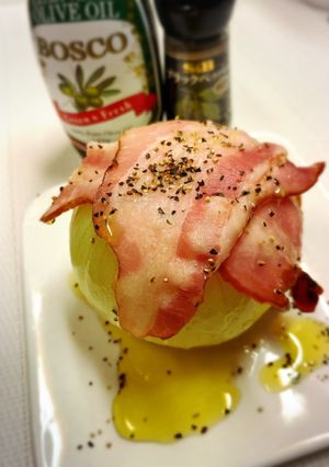 簡単で美味しい丸ごと玉ねぎレンチン料理-レシピのメイン写真