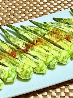 オクラのピリ辛マヨネーズ焼き-レシピのメイン写真