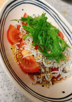 大葉としらすトマトサラダ-レシピのメイン写真