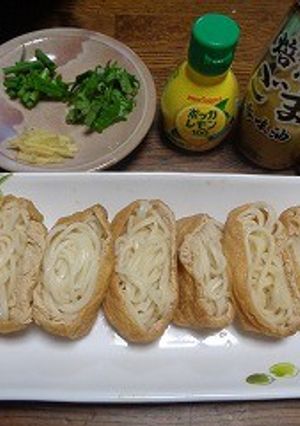 冷たい麵いなり風-レシピのメイン写真
