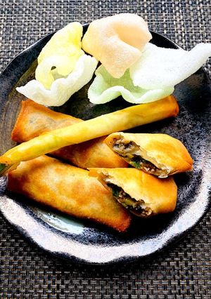 ゴーヤの苦味&柔らか茄子の春巻き-レシピのメイン写真
