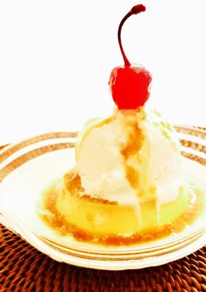糖質オフ☆アイスのせプリン♪-レシピのメイン写真