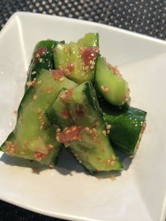 たたき胡瓜の梅ごま風味(胡瓜大量消費)-レシピのメイン写真