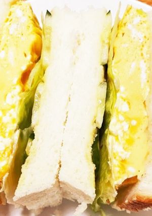レンジで！時短！ふんわり卵サンド-レシピのメイン写真