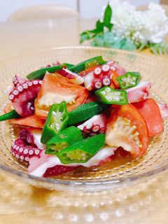 タコとトマトの和風サラダ-レシピのメイン写真