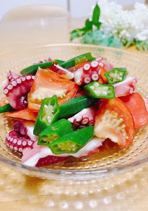 タコとトマトの和風サラダ-レシピのメイン写真