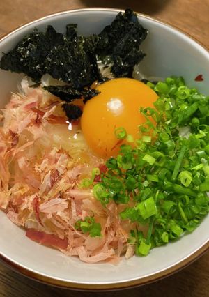 釜玉そうめん-レシピのメイン写真
