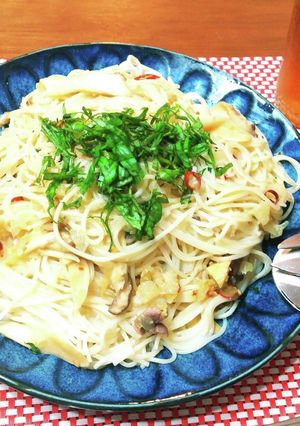 めちゃ簡単 米粉の アンチョビパスタ-レシピのメイン写真