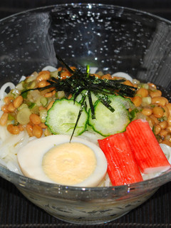 山形のだしと納豆のつめたい和え麺♪-レシピのメイン写真