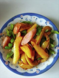 ピーマンと魚肉ソーセージ炒め-レシピのメイン写真