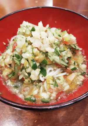そうめん　夏野菜だれ-レシピのメイン写真