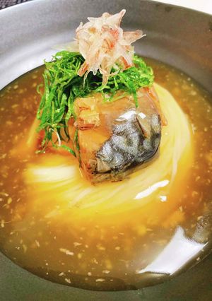 冷製あんかけサバ缶そうめん-レシピのメイン写真