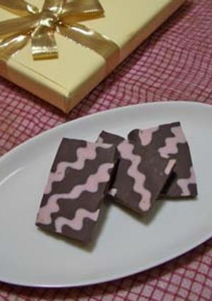 ♡ストライプチョコ-レシピのメイン写真