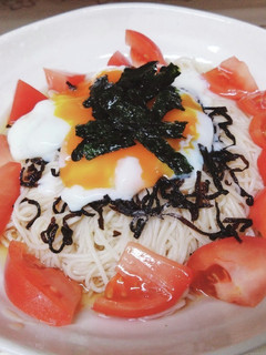 簡単◎塩こんぶトマトそうめん-レシピのメイン写真