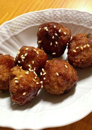 お弁当のメインに！揚げ焼き紅焼獅子頭☆-レシピのメイン写真