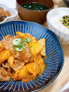 牛こまキムチ炒め-レシピのメイン写真