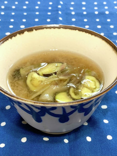 なすとみょうがのお味噌汁-レシピのメイン写真