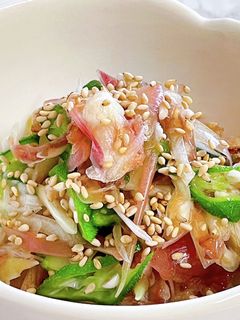 みょうがとオクラのおかか和え-レシピのメイン写真