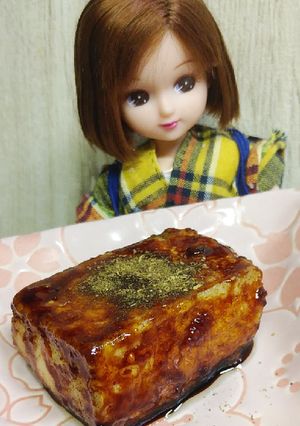 リカちゃん♡揚げ豆腐(うなぎ蒲焼タレ)-レシピのメイン写真