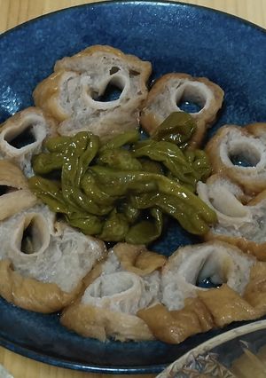 超簡単♪山形県の切り麩＆しし唐辛子の煮物-レシピのメイン写真
