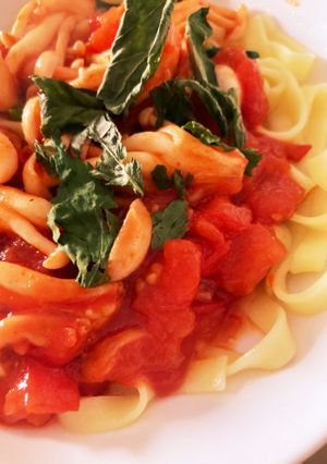お米パスタで!トマトパスタ-レシピのメイン写真