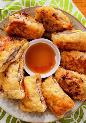 糖質オフ!油揚げチーズ入り肉詰め焼き-レシピのメイン写真