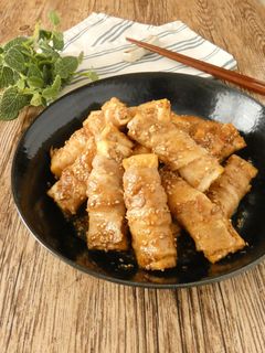 厚揚げの豚肉巻き-レシピのメイン写真