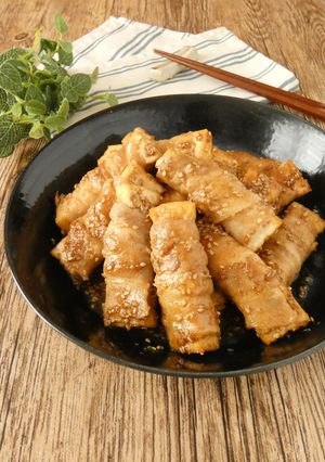厚揚げの豚肉巻き-レシピのメイン写真