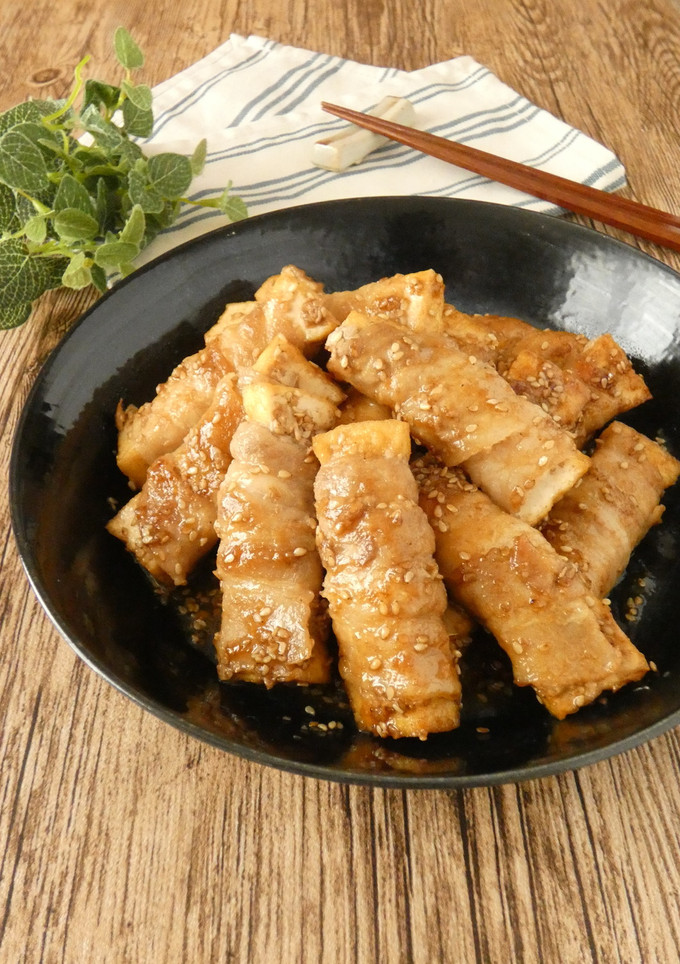 厚揚げの豚肉巻き-レシピのメイン写真