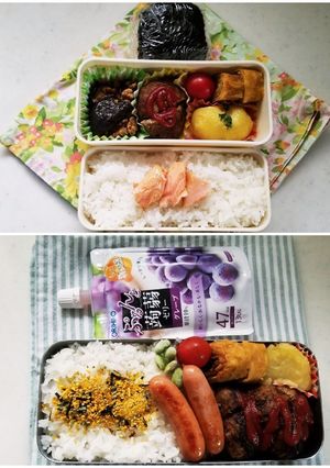ハンバーグ&麻婆茄子弁当(7.18)-レシピのメイン写真