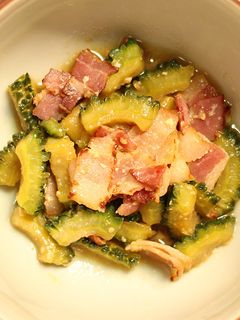 ゴーヤーと豚バラ肉みそいため-レシピのメイン写真
