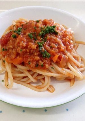 大豆ミートのスパゲッティ-レシピのメイン写真