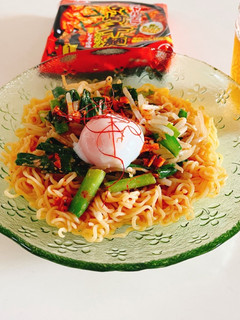 チャルメラ宮崎辛麺で☆冷たい辛麺☆辛ウマ-レシピのメイン写真