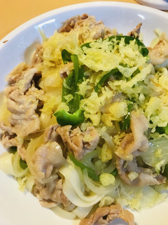 豚肉&ピーマン●きしめんの焼きうどん-レシピのメイン写真